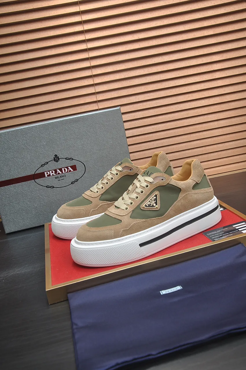Men's shoes 💰580💶【PRADA】Top original, new season, high quality original goods, top imported calfskin with original imported glue, imported cowhide inside with original cowhide feet, original outsole! Quality guaranteed! Code 38-45 (45 customized)